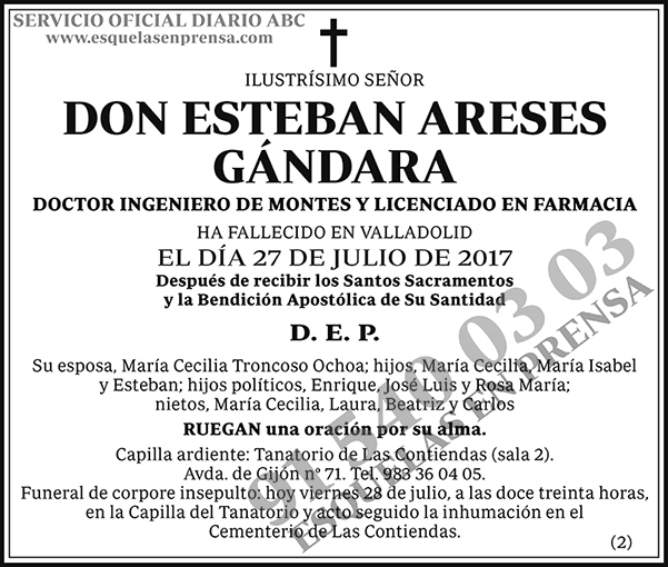 Esteban Areses Gándara